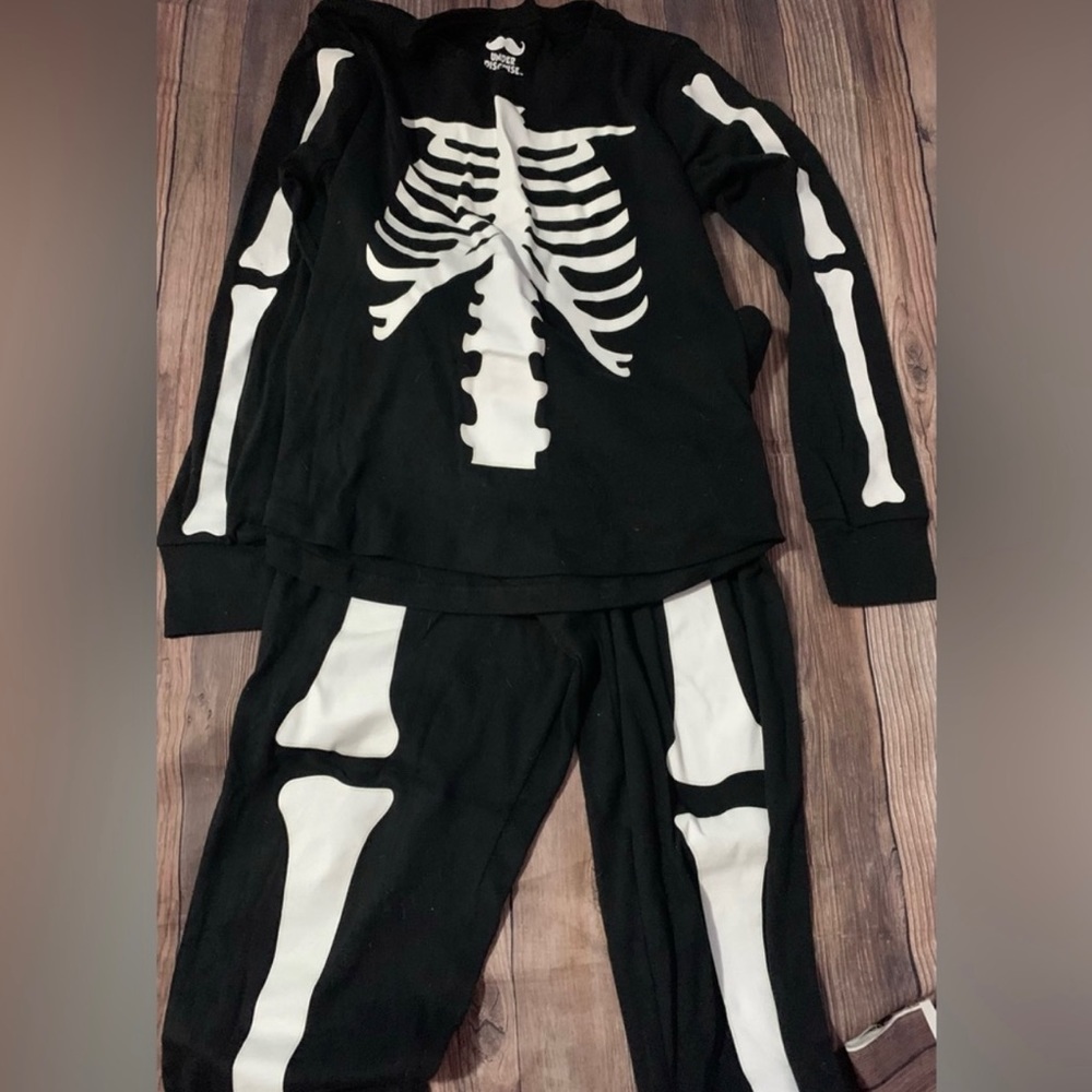 Halloween under disguise pajamas skeleton Halloween men or unisex